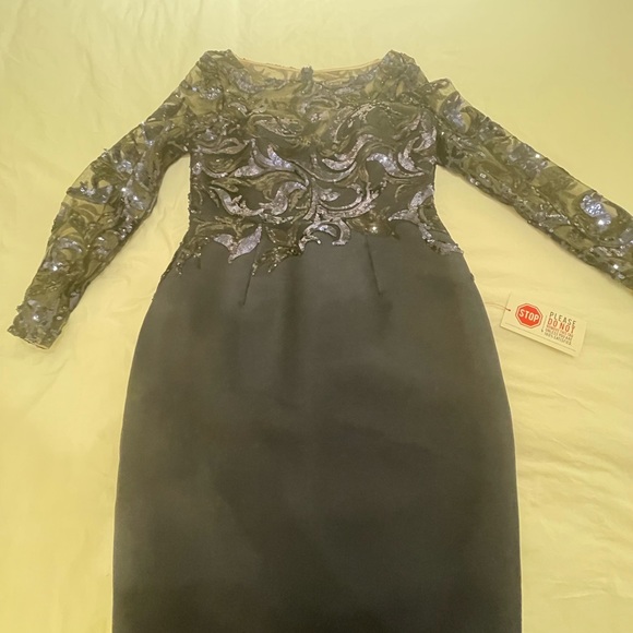 Cocktail dress,navy blue Color - Picture 2 of 7